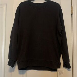 Lululemon Perfectly Oversized Crew, Graphite Gray, Sz 4, NWT